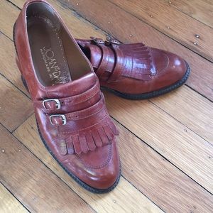 Joan and David leather flats